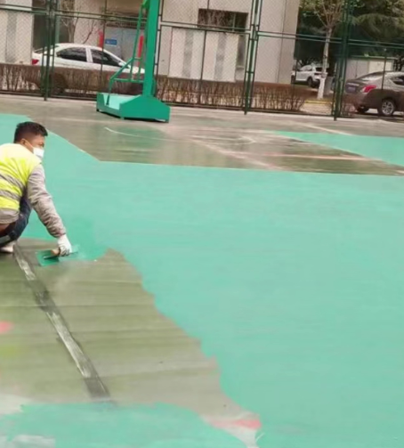 长宁球场地面翻新